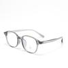 Armazón Ovalado Pequeño Tr90 51 Gafas Ultra Ligeras para Miopía para Mujer, Armazones Artísticos para Gafas, Armazón de Gafas Retro Anti-Luz Azul Sin Graduación para Hombre