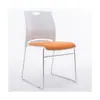 Cadeira de treinamento, cadeira de conferência, estrutura de aço maciço, empilhável, sem braços, cadeira de escritório simples, cadeira para discussão em sala de reunião silenciosa