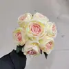 Simulação de flor de seda rosa de concubina imperial única pastoral 7 decoração de casamento segurando flor Mesa de Casa Arte Floral