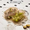 Frete Grátis, Prato de Lanche para Chá Exquisito e de Alto Padrão, Mesa de Centro para Sala de Estar, Prato de Lanche de Plástico, Luxo Acessível e de Alto Valor para Lanches Domésticos