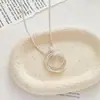Nl139-Collar con Diseño de Anillo Geométrico Cadena para Clavícula en Capas Estilo Ins Nicho de Moda Tendencia Moda Transfronteriza para Mujeres