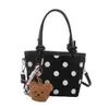 Bolso de mano casual con lunares elegante, bolso de hombro, diseño de nicho, nueva colección 2026, bolso cruzado de moda para el trabajo