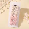 Set de Pinzas para el Cabello de Niñas con Lazo Bordado Hecho a Mano Clip de Pato Todo Incluido Accesorios para el Cabello Sombrerería Amazon 5217