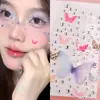 Pegatinas de mariposa Aurora AB con diamantes transfronterizas, pegatinas para cejas, pegatinas de pedrería y perlas, pegatinas para la cara, accesorios de maquillaje, maquillaje infantil