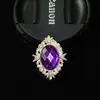 Nuevas Flores de Aleación con Piedras Preciosas Ovaladas en Forma de Diamante, Hebillas de Diamante, Accesorios para Zapatos, Ropa, Bolsos, Accesorios para el Cabello, Tocados, Piezas de Aleación para Manualidades