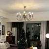 [Transfronterizo] Lámpara de Restaurante, Nuevo Candelabro Retro, Luminaria de Madera Maciza, Estilo Vela, Estilo Country Francés, Sala de Estar, Casa de Huéspedes, Estilo Americano de Alta Gama
