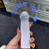 Ventoinha Iloveyou mini portátil luminosa romântica adereço de confissão e proposta presente Dia dos Namorados 520