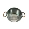 Venta Directa de Fábrica Cubo de Hielo, Cubo de Hierro Galvanizado Color Original, Cubo para Cerveza y Bebidas de Fiesta, Cubo de Hierro con Asa de Cuerda de Cáñamo