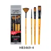 Conjunto de Pincéis de Nylon Transfronteiriço Combinação Pintura Artística Caneta Aquarela Pincel para Tinta Acrílica Pincel Leque para Pintura a Óleo