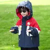Chaqueta con forro polar para niño, cortavientos tres en uno, nuevo modelo 2025 ropa de invierno para niños, abrigo de algodón de invierno grueso para bebé