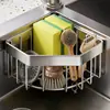 Cesta Escurridora para Fregadero de Cocina Acero Inoxidable Estable Impermeable Sin Taladro Sin Clavos No Daña el Fregadero Tipo Abierto Conveniente para Almacenamiento y Acceso