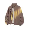 Chaqueta de Moda para Hombre Primavera y Otoño 2026, Corte Holgado, Estilo Coreano, Chaqueta Versátil Casual con Cuello Alto para Hombre