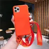 Para iphone16promax nueva funda para teléfono móvil 15 cuatro paquetes de silicona líquida 14 correa para el cuello 13 Apple 11 funda suave