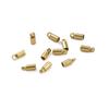 Acessórios de Código Francês Banhados a Ouro 14K que Preservam a Cor Pulseira Colar Corrente de Contas Conexão com Corda de Couro Fivela de Fechamento Estojo Material DIY