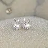 Pendientes de botón con orejas de conejo creativos distintivos estilo coreano, moda brillante, combinan con todo, nuevos pendientes de botón, regalo conmemorativo exquisito
