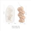Molde de vela con fragancia de amor transfronterizo, bricolaje, plano 5, incluso dislocación, molde de silicona para vela con fragancia de amor, venta al por mayor