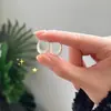 Pendientes de Aro Lisos con Pasador de Plata 925 para Mujer 2025 Nuevo Popular Diseño de Nicho Pendientes de Gama Alta Pendientes de Lujo Accesible