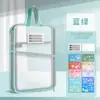 Bolsa de Asignatura en Forma de L Maletín Bolsa para Documentos Cremallera de Asignatura Malla Estéreo Apertura Grande Almacenamiento para Estudiantes Bolsa para Libros para el Inicio de Clases