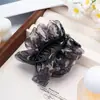 Pinza de Plisado de Gasa Estampada de Gama Alta para Mujer Tamaño Grande Nuevo Clip para el Cabello 2025 para la Parte Posterior de la Cabeza Pinza de Tiburón Accesorios para el Cabello