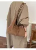 Bolso de Axila Retro Melanoid Gran Capacidad Piel Suave Bolso de Hombro Único 2026 Nuevo Súper Popular Versátil Bolso Tote para Viajes