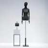 Maniquí de Vestido de Novia para Mujer de Medio Cuerpo Soporte de Exhibición en Ventana Cuerpo Humano Falso Maniquí Negro de Cuerpo Completo para Exhibición de Vestidos