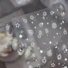 Pegatinas para Uñas Doradas Foil Estilo Popular Frescas y Sencillas Calcomanías para Uñas Minimalistas Modernas Estrella de Cinco Puntas Accesorios para Uñas Uñas Postizas