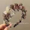 Diadema de Malla de Verano para Mujer 2026 Nuevo Modelo Diadema de Alta Gama con Corona Alta para Lavarse la Cara y Uso al Aire Libre, Accesorio para el Cabello para Adultos