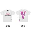 En stock Vlone High Street Big V Mariposa Letra Calavera Esqueleto Limitado Big V Colección Casual Camiseta de Manga Corta para Hombres y Mujeres