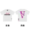 En stock Vlone High Street Big V Mariposa Letra Calavera Esqueleto Limitado Big V Colección Casual Camiseta de Manga Corta para Hombres y Mujeres