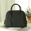 2025 Nova Bolsa Feminina de Couro Genuíno de Camada Superior Mini Bolsa Concha Bolsa de Boliche Moda Versátil Bolsa Transversal de Mão