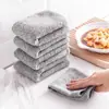 Atacado do Fabricante Estilo Japonês Mop de Carvão de Bambu Fibra de Bambu Pano de Prato de Cozinha Pano de Prato Espessado Camada Dupla Absorvente Limpeza