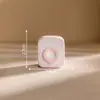 Paisaje en miniatura con un perro creativo lavando la ropa: una decoración de casa de muñecas, un accesorio de bricolaje y una figura en miniatura