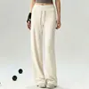 Pantalones de Yoga Sueltos para Mujer 2026 Primavera/Otoño Traje de Entrenamiento de Manga Larga Pilates Conjunto de Fitness Pantalones de Pierna Ancha para Correr