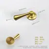Manija de Puerta de Gabinete Cobre Puro Lujo Ligero Dorada Muebles Nuevos Chinos Cajón Armario Mesa de Noche Orificio Único Manija Colgante de Latón