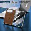 Adecuado para iPhone Duo, esta funda magnética electrochapada para teléfono presenta un diseño compatible con Magsafe, una textura similar a la piel de oveja y una película protectora integrada, ofreciendo protección contra caídas.