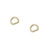 Acessórios de Ferragens para Bagagem com Argola D de 5 Pontos Largura Interna 1,6cm Argola D de Arame de Ferro Argola de Pendurar Semicircular Fivela para Alça de Bolsa Conector para Alça de Bolsa