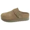 Sandalias de Plataforma Retro tipo Birkenstock con Bordado de Fuegos Artificiales para Mujer, Nuevos Zapatos Perezosos Estilo Coreano Otoño 2026