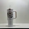 Taza Termo Luminosa de Hielo de 40 Onzas para Navidad y Halloween con Característica de Cambio de Color, Regalo Personalizable, Gran Capacidad de 1.2L