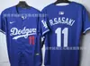 Jersey de béisbol transfronterizo europeo y americano Dodgers Los Angeles Dodgers Jersey de béisbol uniforme de béisbol cárdigan