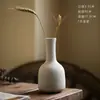 Jingdezhen Esmaltes Lisos Florero Pequeño Retro Nostálgico Cerámica Gruesa Florero Entrada del Hogar Sala de Estar Estudio Escritorio Adornos Decorativos