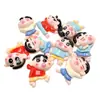 Pequeños Accesorios de Resina de Shin-Chan Versátiles de Dibujos Animados Pegamento Crema Imán de Refrigerador DIY Pinza Taza de Agua Papelería Parche Venta al por Mayor