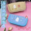 Bolsa para lápices tipo concha de gran capacidad estilo japonés ins, nueva, suave, linda para niña, de alto valor, para estudiante, bolsa de almacenamiento de escritorio