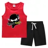 Traje Deportivo Casual de Dos Piezas para Niños Pequeños y Medianos - Chaleco y Pantalón de Verano 2023, Camiseta Base, Ropa Exterior Delgada sin Mangas