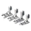 Prensatelas de Doble Hilo para Máquina de Coser de Mesa, Izquierdo y Derecho Doble Cuchilla Sp-18 Tope de Doble Filo Prensatelas Completamente de Acero para Bolsillo Trasero de Jeans Puntada Superior
