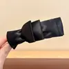 Presilha banana plissada de chifon, presilha vertical, presilha de garra de verão de alta qualidade, presilha para rabo de cavalo na nuca, presilha de cabelo elegante e delicada