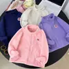 Casaco de Outono e Inverno Rantuo para Meninas 2026 Novo Estilo Top de Lã Polar Dupla Face para Crianças Pequenas, Essencial para Roupas de Crianças, Transfronteiriço