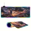 Série de Desenhos Animados Popular Teclado de Internet Café Pad Mesa RGB Tapete Luminoso Mouse Gaming Fabricante Atacado Personalização