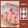 Zhengxiang calcomanías de uñas personalizadas japonesas y coreanas flor de tulipán lindas polvo de cebolla esmalte de uñas película calcomanías de uñas venta al por mayor transfronteriza