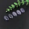 Temu Transfronteiriço Amazon Anel Oval de Pedra Natural Superfície 18*25 Anel de Contas de Cristal Incrustado com Pedras Semi-Preciosas DIY