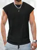 Comércio Exterior 2026 Camisa Casual Versátil Masculina de Verão Tendência Europeia e Americana Secagem Rápida Manga Curta Cor Sólida Gola Redonda para o Dia a Dia em Estoque